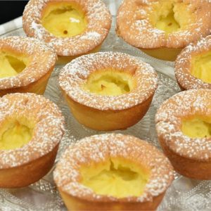 Custardcakejes recept